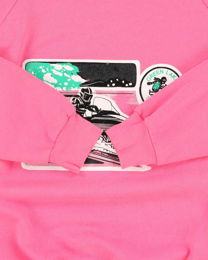 Vintage Richmond Green Lakes Hot Pink Crewneck Sweatshirt - XL