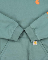 Vintage Carhartt Teal Loose Fit Rain Defender Heavyweight Pullover Hoodie - XXL