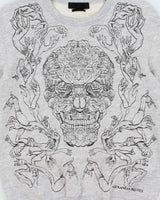 Vintage Alexander Mcqueen Embroidered Hand Skull Crewneck Sweatshirt - M