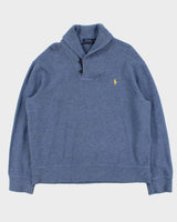 Vintage Polo Ralph Lauren Classic Shawl Neck Sweatshirt - XL