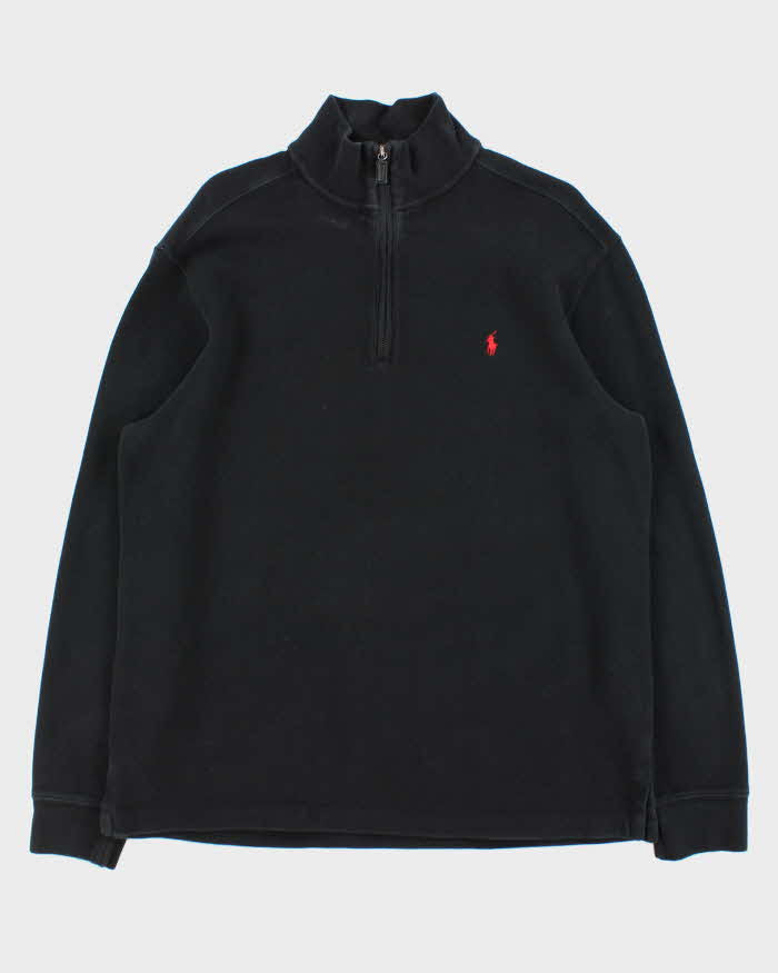 Vintage Y2K 00s Polo Ralph Lauren Classic Quarter-Zip Sweatshirt - L