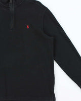 Vintage Y2K 00s Polo Ralph Lauren Classic Quarter-Zip Sweatshirt - L