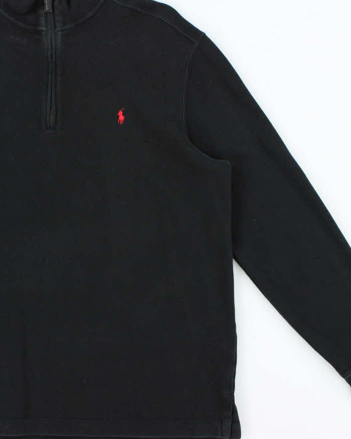 Vintage Y2K 00s Polo Ralph Lauren Classic Quarter-Zip Sweatshirt - L