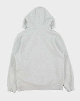 Vintage Stussy Hibiscus Big City Grey Marl Pullover Hoodie - S