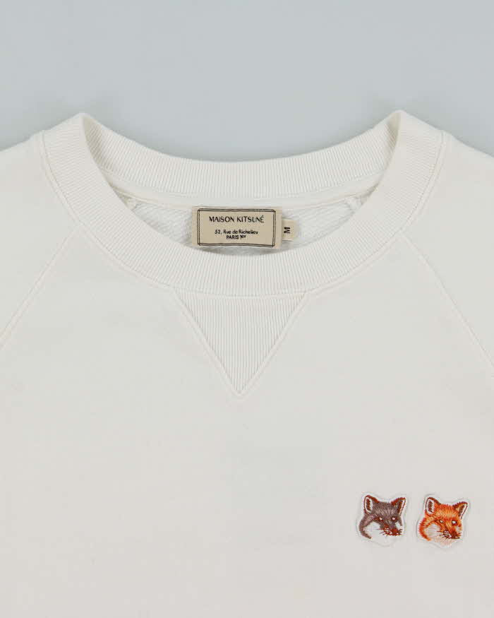 Vintage Maison Kitsune Fox Head Crewneck Sweatshirt - M