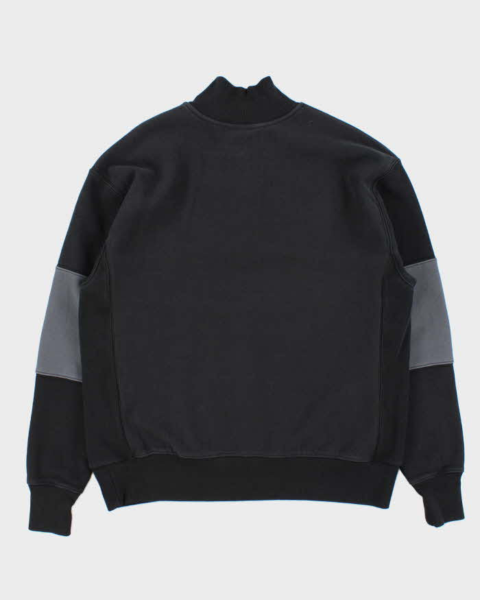 Vintage Champion Reverse Weave Embroidered Spell Out Quarter-Zip Sweatshirt - L