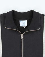 Vintage Champion Reverse Weave Embroidered Spell Out Quarter-Zip Sweatshirt - L