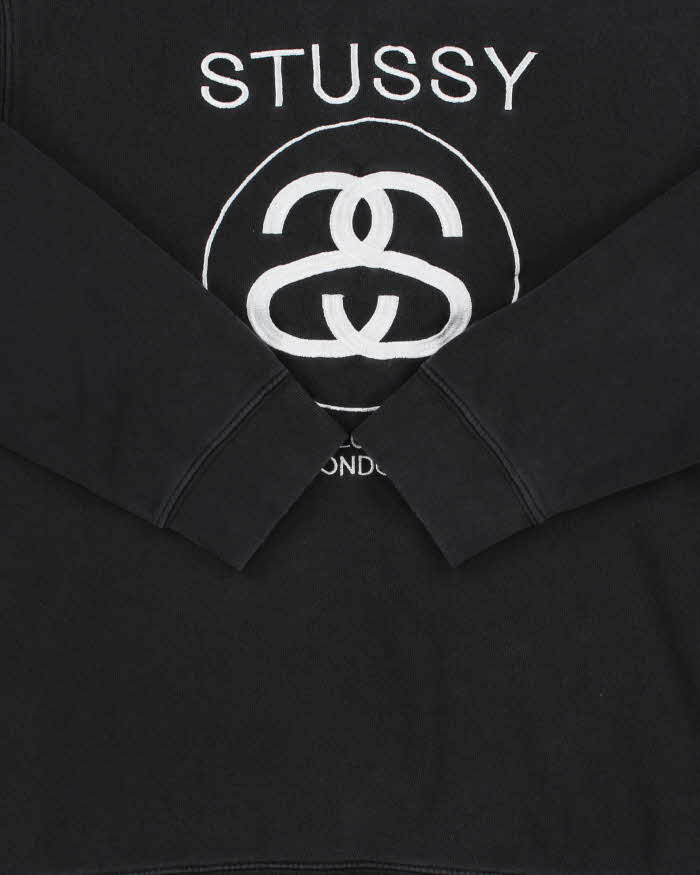 Vintage Stussy International Big Cities Embroidered Crewneck Sweatshirt - L