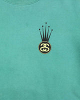 Vintage Stussy Crown Logo Crewneck Sweatshirt - M