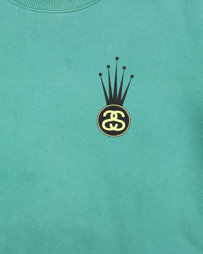 Vintage Stussy Crown Logo Crewneck Sweatshirt - M