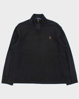 Vintage Polo Ralph Lauren Estate Rib Quarter-Zip Sweatshirt - L
