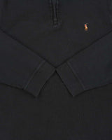 Vintage Polo Ralph Lauren Estate Rib Quarter-Zip Sweatshirt - L