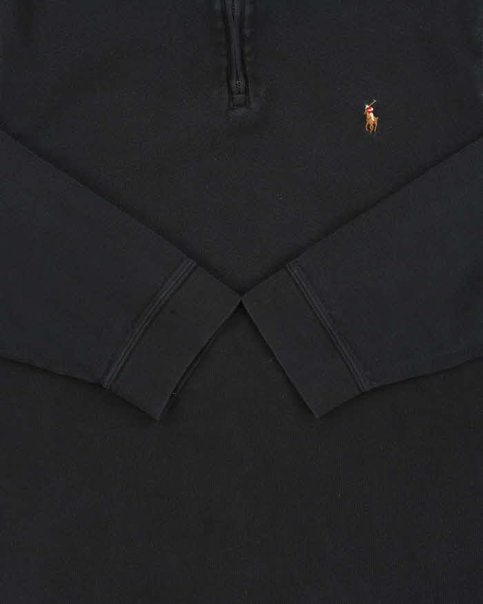 Vintage Polo Ralph Lauren Estate Rib Quarter-Zip Sweatshirt - L