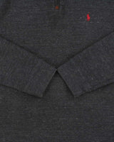 Vintage Polo Ralph Lauren Marl Grey Quarter-Zip Sweatshirt - XXL