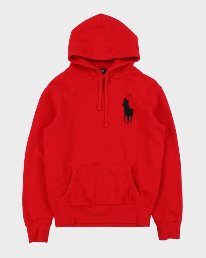Vintage Polo Ralph Lauren Large Pony Pullover Hoodie - S
