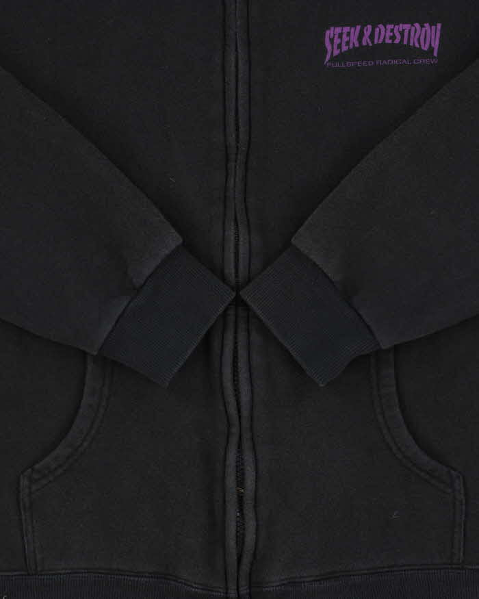 Vintage Y2K 00s Seek &amp; Destroy Skate Pullover Hoodie - L