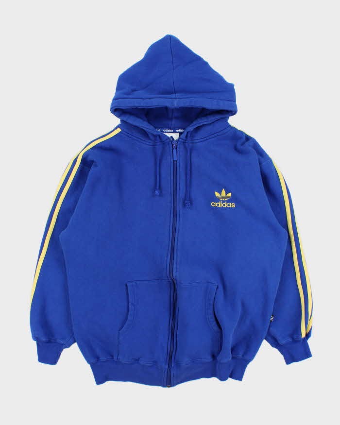 Vintage 1990s Adidas Originals Heavyweight Full-Zip Hoodie - M