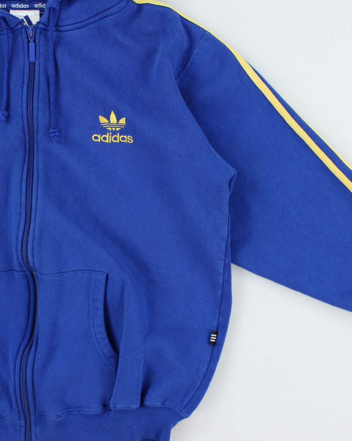 Vintage 1990s Adidas Originals Heavyweight Full-Zip Hoodie - M