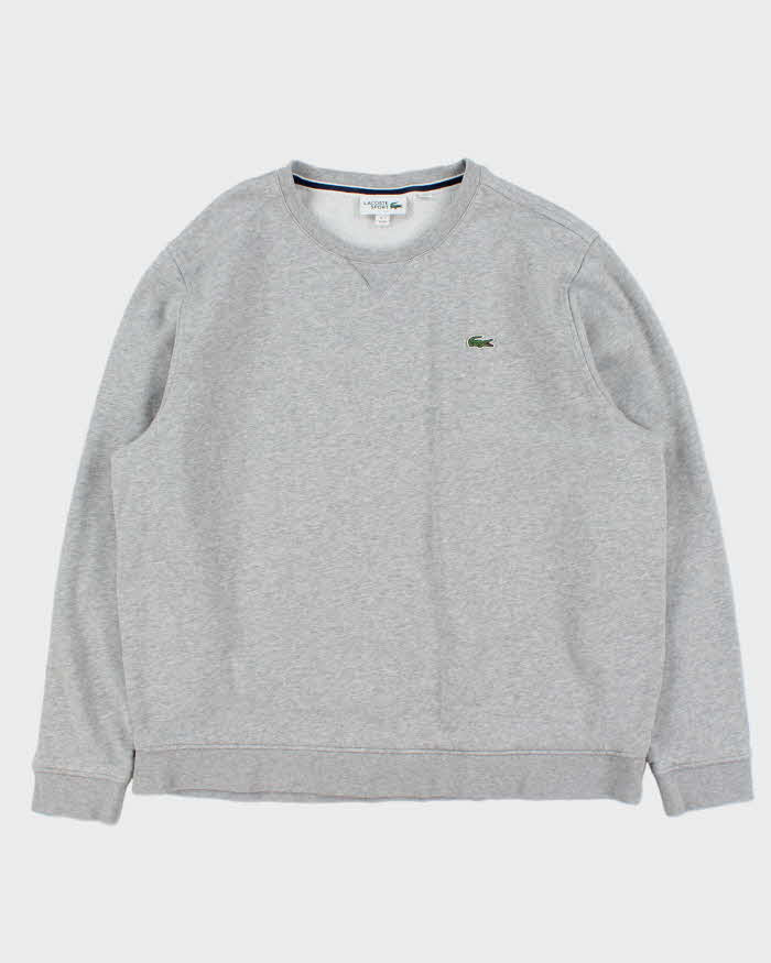 Vintage Lacoste Sport Marl Grey Crewneck Sweatshirt - XXL