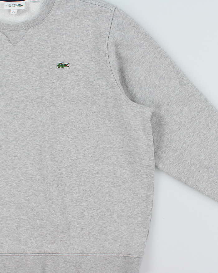 Vintage Lacoste Sport Marl Grey Crewneck Sweatshirt - XXL