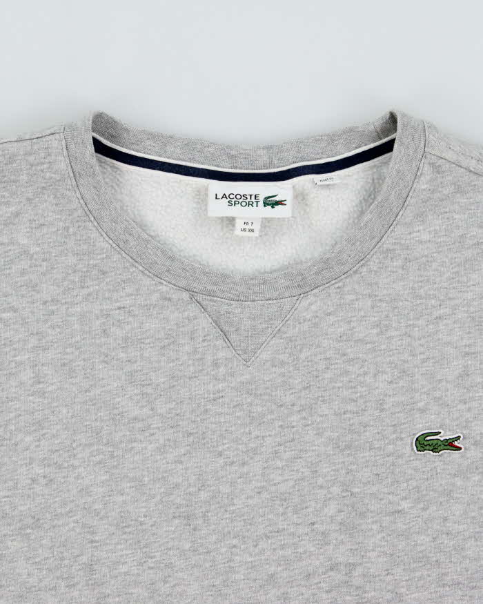 Vintage Lacoste Sport Marl Grey Crewneck Sweatshirt - XXL