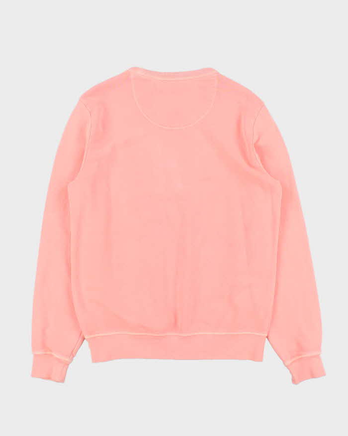 Vintage Y2K 00s Burberry Graffiti Neon Pink Crewneck Sweatshirt - S
