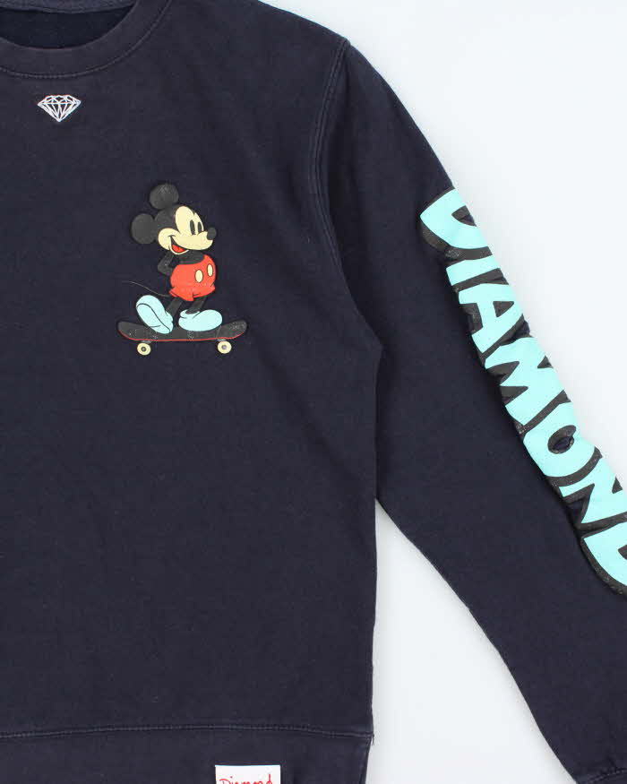 Vintage Disney x Diamond Supply Co. Micky Mouse Crewneck Sweatshirt - S
