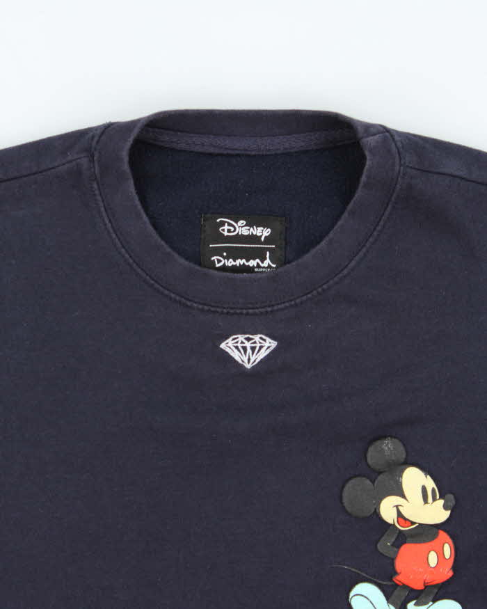 Vintage Disney x Diamond Supply Co. Micky Mouse Crewneck Sweatshirt - S