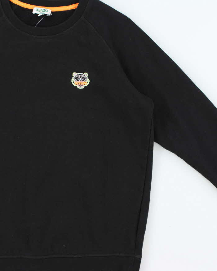 Vintage Kenzo Crest Tiger Crewneck Sweatshirt - XS