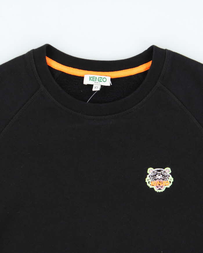 Vintage Kenzo Crest Tiger Crewneck Sweatshirt - XS