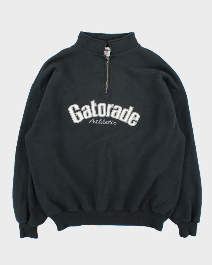 Vintage 1990s Gatorade Athletic Jerzees Super Made In USA Quarter-Zip Sweatshirt - XXL