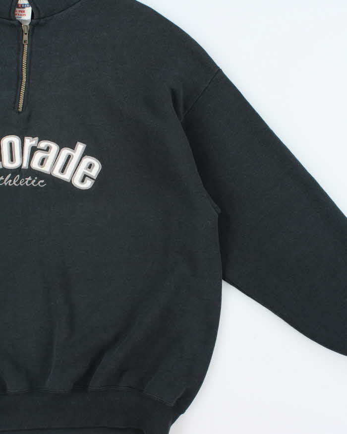 Vintage 1990s Gatorade Athletic Jerzees Super Made In USA Quarter-Zip Sweatshirt - XXL
