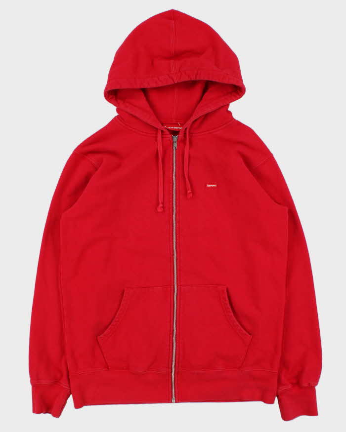 SS2018 Supreme Small Box Logo Heavyweight Zip-Up Hoodie - L