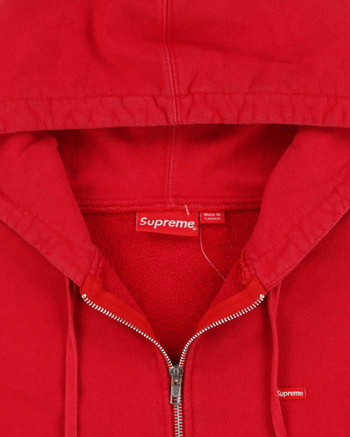 SS2018 Supreme Small Box Logo Heavyweight Zip-Up Hoodie - L