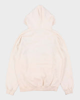 Vintage Early 1990s Polo Ralph Lauren Indonesia Embroidered Spell Out Pale Pink Pullover Hoodie - L