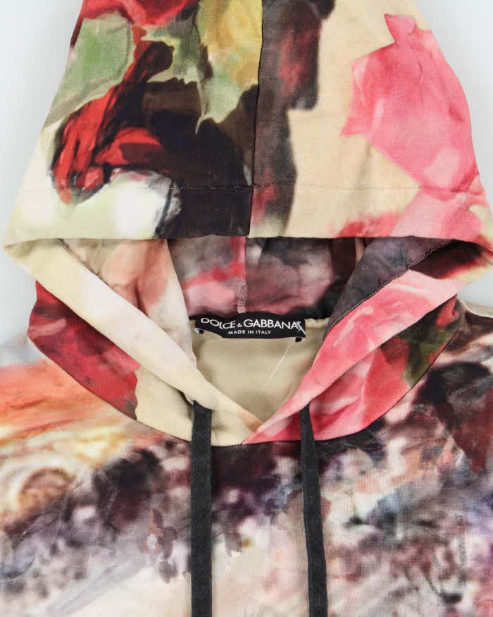 SS2015 Dolce & Gabbana Corrida De Toros Silk Lined Pullover Hoodie - L