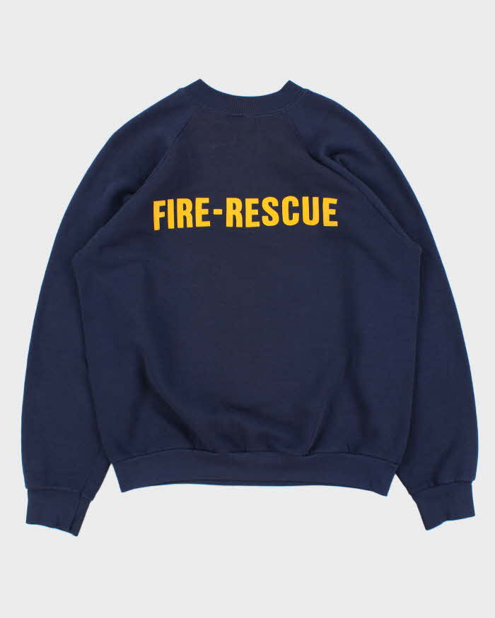 Vintage 1990s Calgary Fire Dept. Rescue Crewneck Sweatshirt - XL