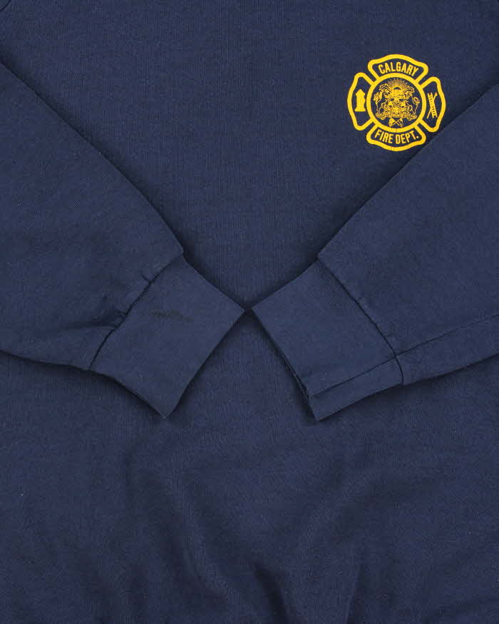 Vintage 1990s Calgary Fire Dept. Rescue Crewneck Sweatshirt - XL