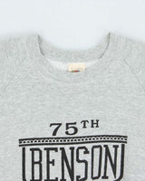 Vintage 1990 Benson Anniversary Made In USA Marl Grey Crewneck Sweatshirt - L