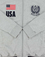 Vintage Y2K 00s Tommy Hilfiger USA Embroidered Zip-Up Sweatshirt - L