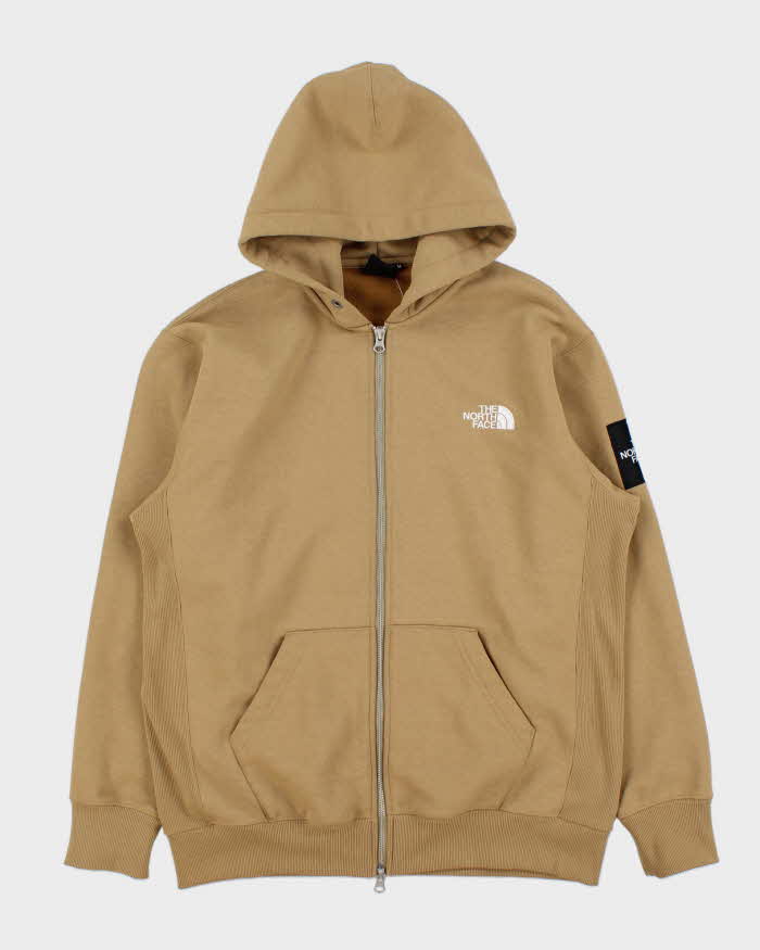 Vintage The North Face Japanese Exclusive Heavyweight Tan Zip-Up Hoodie - M