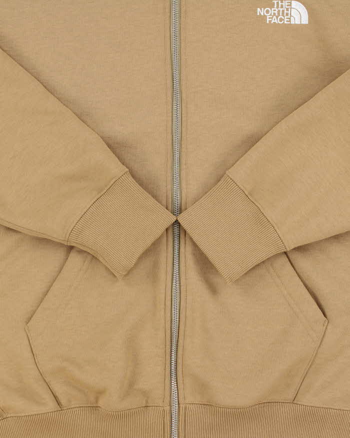 Vintage The North Face Japanese Exclusive Heavyweight Tan Zip-Up Hoodie - M