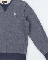 Vintage Y2K 00s Fred Perry Heavyweight Crewneck Sweatshirt - M