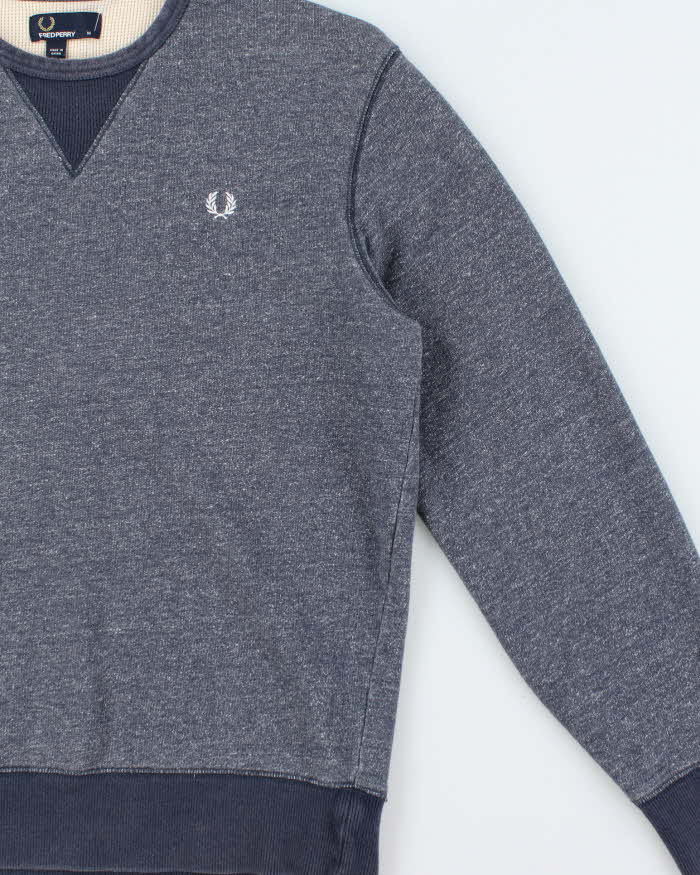 Vintage Y2K 00s Fred Perry Heavyweight Crewneck Sweatshirt - M