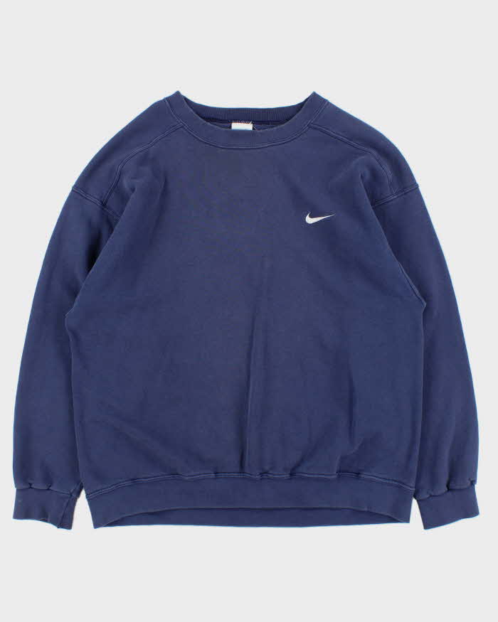 Vintage 1990s Nike Classic Embroidered Swoosh Crewneck Sweatshirt - L
