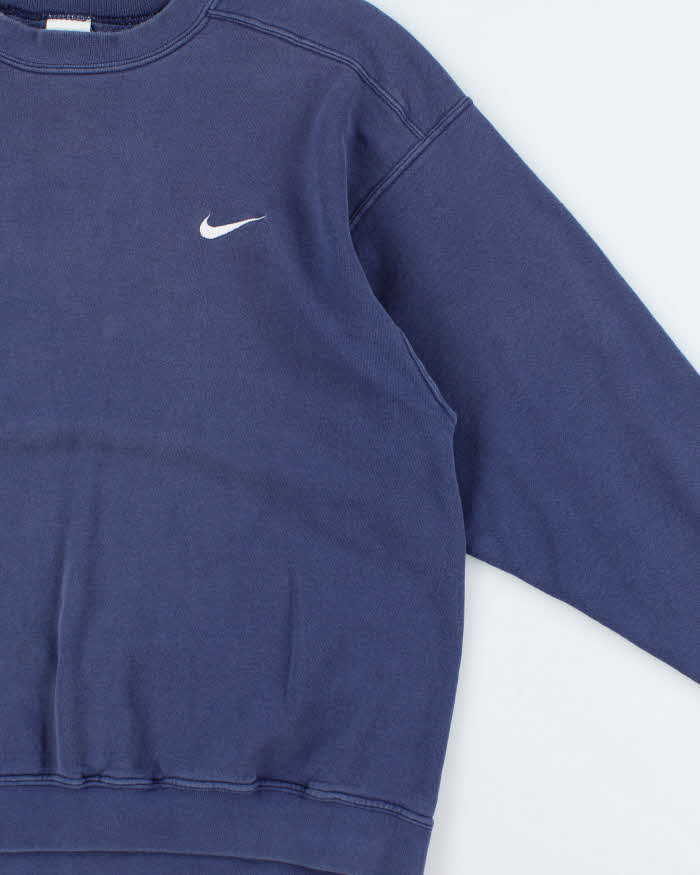Vintage 1990s Nike Classic Embroidered Swoosh Crewneck Sweatshirt - L
