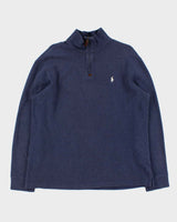 Vintage Y2K 00s Polo Ralph Lauren Classic Quarter-Zip Sweatshirt - L