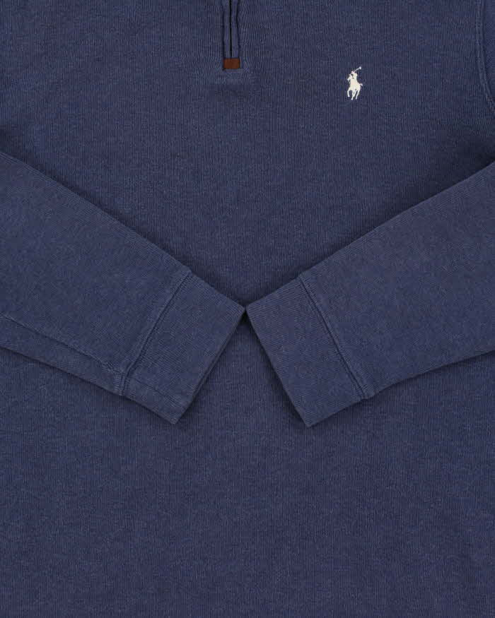 Vintage Y2K 00s Polo Ralph Lauren Classic Quarter-Zip Sweatshirt - L