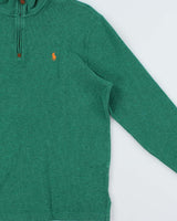 Vintage Polo Ralph Lauren Classic Quarter-Zip Sweatshirt - M
