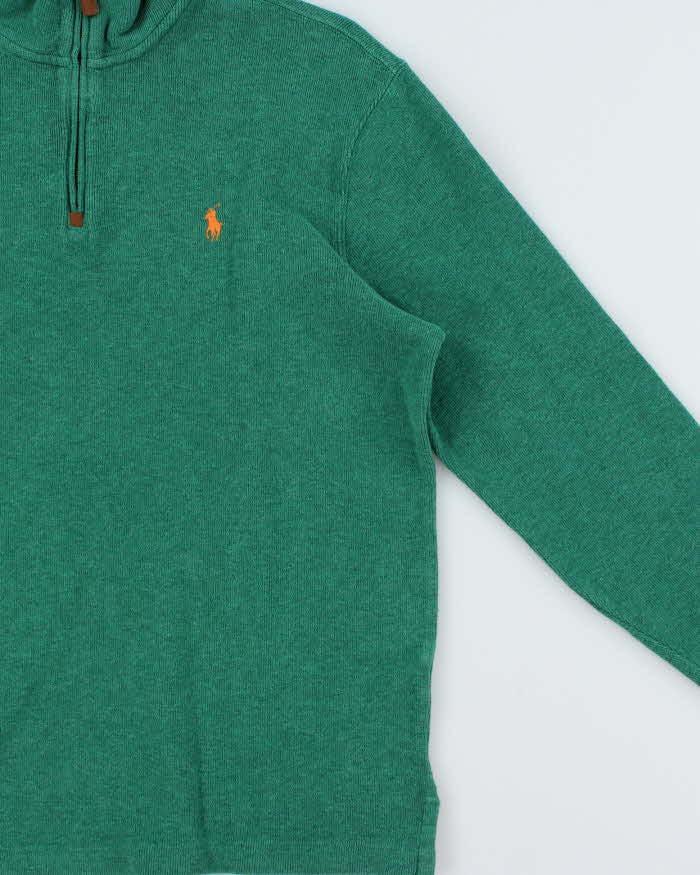Vintage Polo Ralph Lauren Classic Quarter-Zip Sweatshirt - M